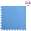 vidaXL Puzzle-&Uuml;bungsmatten 24 pcs Blau 8,64 ㎡ EVA-Schaum