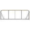 vidaXL Kaminholzunterstand Holzoptik 300x45x100 cm Verzinkter Stahl