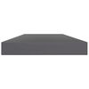 vidaXL B&uuml;cherregal-Bretter 4 Stk. Hochglanz-Grau 40x10x1,5 cm