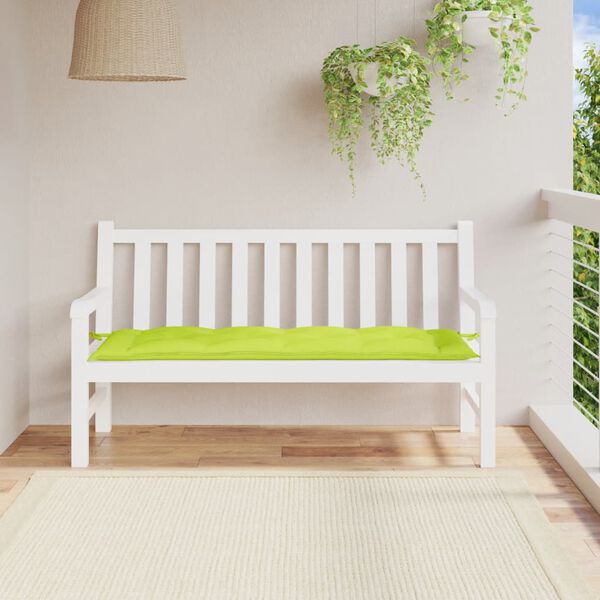 vidaXL Gartenbank-Auflage Hellgr&uuml;n 150x50x7 cm Oxford-Gewebe