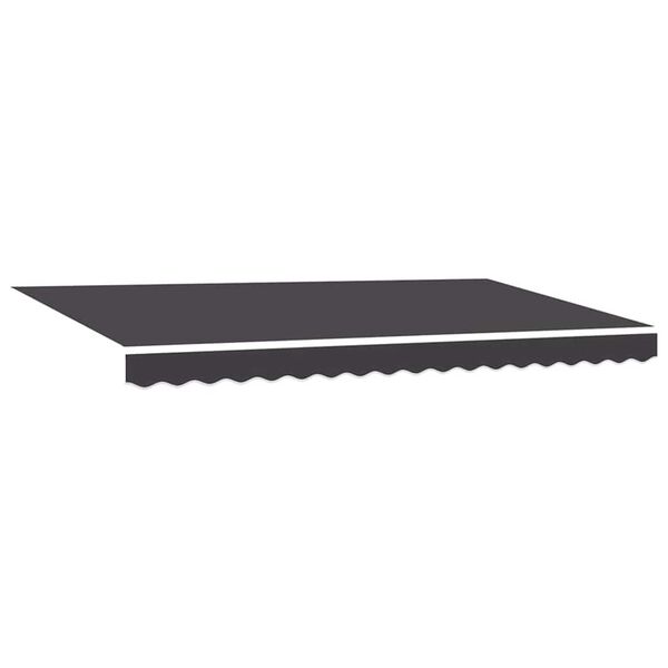 vidaXL Einziehbare Markise Anthrazit 400 x 200 cm Stoff