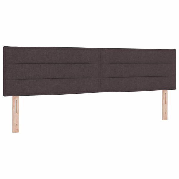 vidaXL Kopfteil mit Kopfteil Dunkelbraun 180 cm Kunstleder