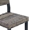 vidaXL Esszimmerstuhl 2 pcs Schwarz gewaschen 46 x 55 x 84 cm