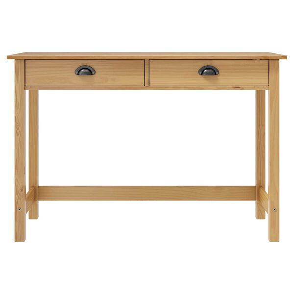 vidaXL Konsolentisch Hill mit 2 Schubladen 110&times;45&times;74 cm Kiefernholz
