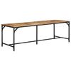 vidaXL Esstisch 220x90x75 cm Raues Massivholz Mango