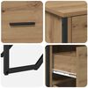 vidaXL Sideboard mit Schubladen Artisan-Eiche 97 x 32,5 x 74,5 cm