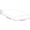 vidaXL Matratze Wei&szlig; und Grau 80 x 160 cm Jacquard-Stoff