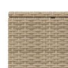 vidaXL Sonnenliege mit schwebender Auflage Beige Poly Rattan