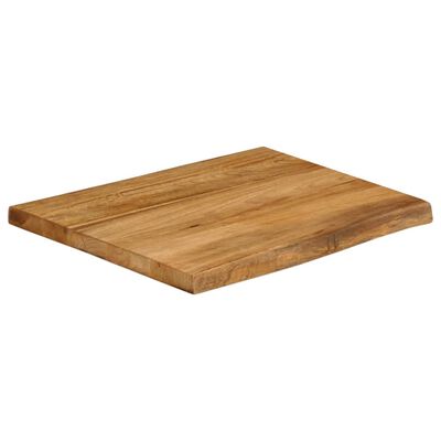 vidaXL Tischplatte mit Baumkante 80x80x2,5 cm Massivholz Mango