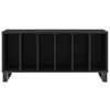 vidaXL Plattenschrank Schwarz 100x38x48 cm Holzwerkstoff