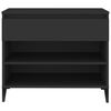vidaXL Schuhregal Schwarz 70x36x60 cm Holzwerkstoff
