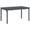 vidaXL Garten Essgruppe 7 pcs Anthrazit Pulverbeschichteter Stahl