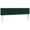 vidaXL Boxspringbett mit Matratze Dunkelgr&uuml;n 180x200 cm Samt
