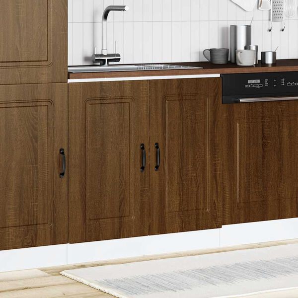 vidaXL Sp&uuml;lenunterschrank Kalmar Braun Eichen-Optik 80x46x81,5 cm