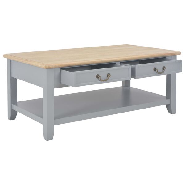 vidaXL Couchtisch Grau 100x55x40 cm Holz