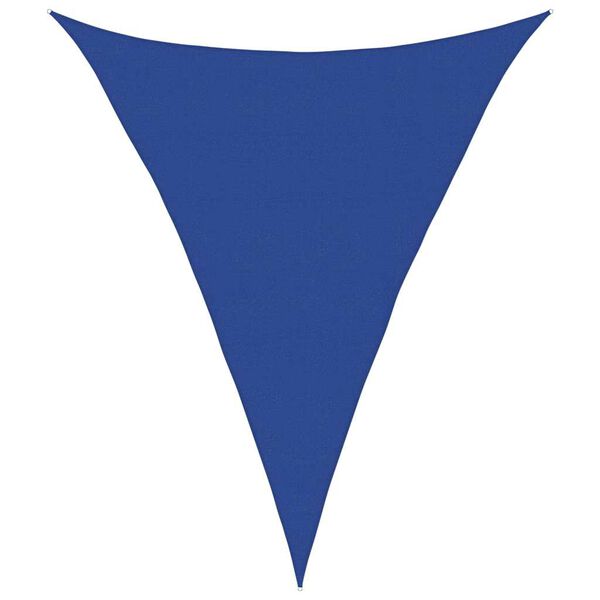 vidaXL Sonnensegel 160 g/m&sup2; Dreieckig Blau 5x6x6 m HDPE