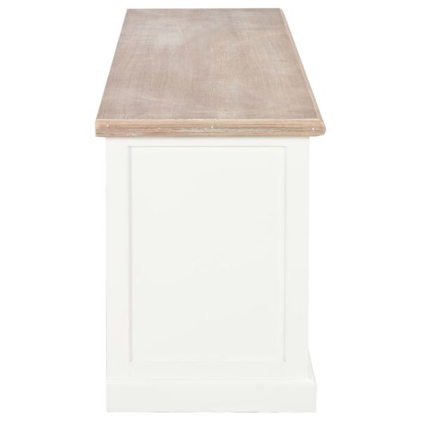 vidaXL TV-Schrank Wei&szlig; 120x30x40 cm Holz