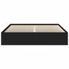 vidaXL Bettgestell Schwarz 200x200 cm