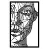 Homemania Wanddekoration Silhouette 65x100 cm Metall Schwarz