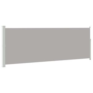 vidaXL Ausziehbare Seitenmarkise 160x500 cm Grau