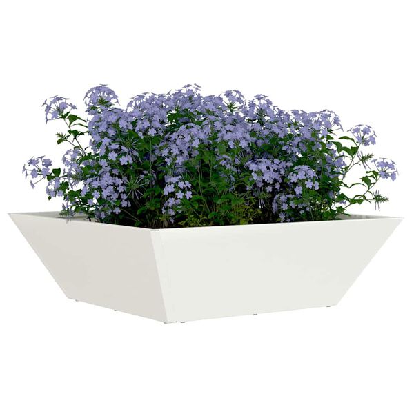 vidaXL Garten-Pflanzgef&auml;&szlig; 5 pcs Wei&szlig; 50 x 50 x 15 cm