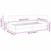 vidaXL Eckbettgestell Blau 80 cm x 200 cm Stoff und Sperrholz