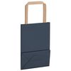 vidaXL Papiertragetaschen 250 Stk. mit Henkeln Blau 15x8x21 cm