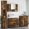 vidaXL Badezimmerm&ouml;bel-Set mit Schubladen 4 pcs Ger&auml;ucherte Eiche