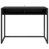vidaXL Schreibtisch mit Speicher Schwarz Eichen-Optik 100 x 50 x 75 cm