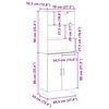 vidaXL Highboard Schwarz Eichen-Optik 69,5 x 34 x 180 cm Holzwerkstoff
