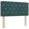vidaXL Boxspringbett mit Matratze Dunkelgr&uuml;n 200 x 100 cm Samt