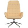 vidaXL Relaxsessel Creme Wildleder-Optik