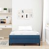 vidaXL Boxspringbett mit Matratze Blau 120 x 200 cm Stoff