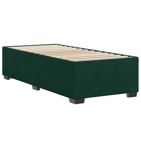 vidaXL Bettgestell ohne Matratze Dunkelgr&uuml;n 100x200 cm Samt
