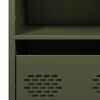 vidaXL Highboard Olivgr&uuml;n 101,5x39x103,5 cm Stahl