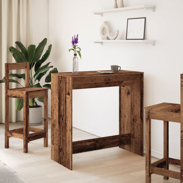 vidaXL Bartisch Altholz-Optik 102x50x103,5 cm Holzwerkstoff