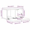 vidaXL TV-Schrankset 3 pcs Schwarz Eichen-Optik Holzwerkstoff
