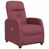 vidaXL Massagesessel mit Aufstehhilfe Weinrot Stoff