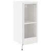 vidaXL TV-Wandschrank mit LED-Leuchten Wei&szlig; 30,5x35x70 cm