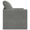 vidaXL Bodensofa mit Schlaffunktion Dunkelgrau 122x204x55 cm Samt