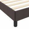 vidaXL Boxspringbett mit Matratze Dunkelbraun 180 x 200 cm Stoff
