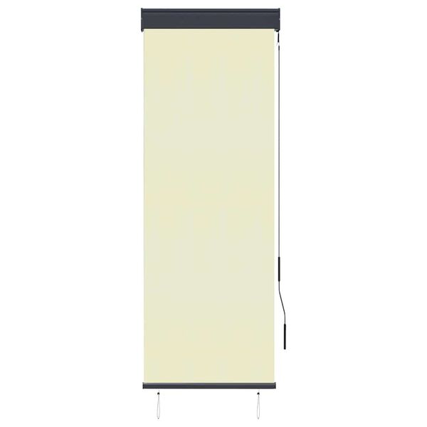 vidaXL Au&szlig;enrollo 60 x 250 cm Cremewei&szlig;