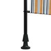 vidaXL Au&szlig;enrollo Gelb und Wei&szlig; 120x270 cm Stoff und Stahl