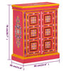 vidaXL Sideboard Massivholz Mango Rosa Handbemalt