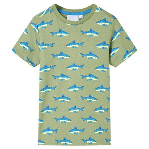 vidaXL Kinder-T-Shirt Helles Khaki 104
