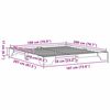 vidaXL Bettrahmen Wachsbraun 180 x 200 cm Massives Kiefernholz