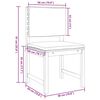 vidaXL Gartenbänke Set 4 pcs Braun Akazie Massivholz