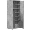 vidaXL Highboard Betongrau 80x35x180 cm Holzwerkstoff