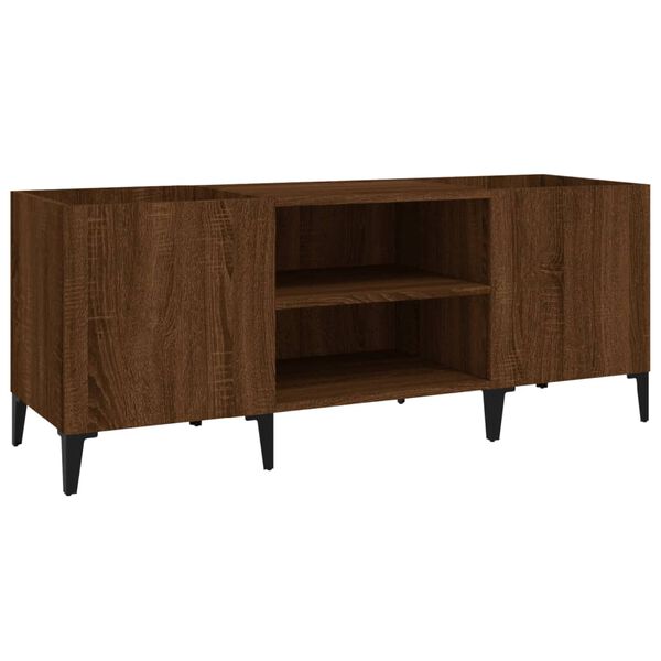 vidaXL Plattenschrank Braun Eichen-Optik 121x38x48 cm Holzwerkstoff