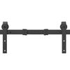 vidaXL Schiebet&uuml;rbeschlag-Set 427 cm Stahl Schwarz